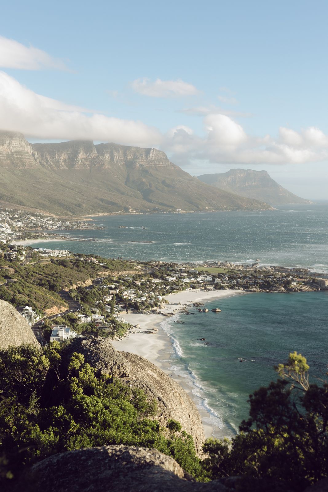 View over Camps Bay and the Twelve Apostles